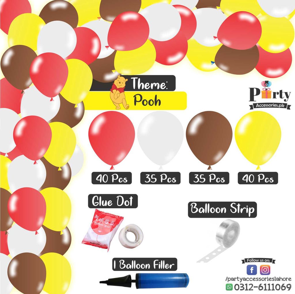 Pooh cars theme Balloon Arch Set Garland