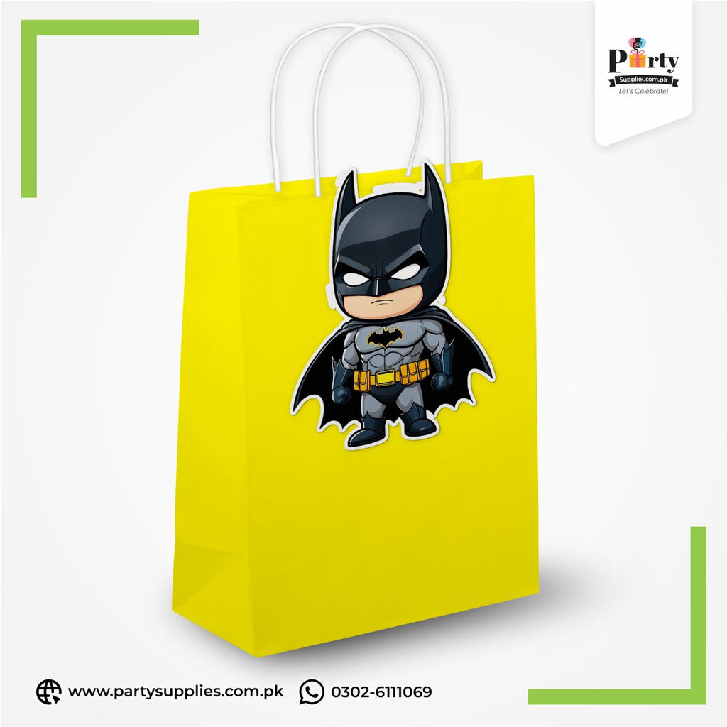 Batman Character Cutout Goody Bags | Birthday Party Favor Bags
