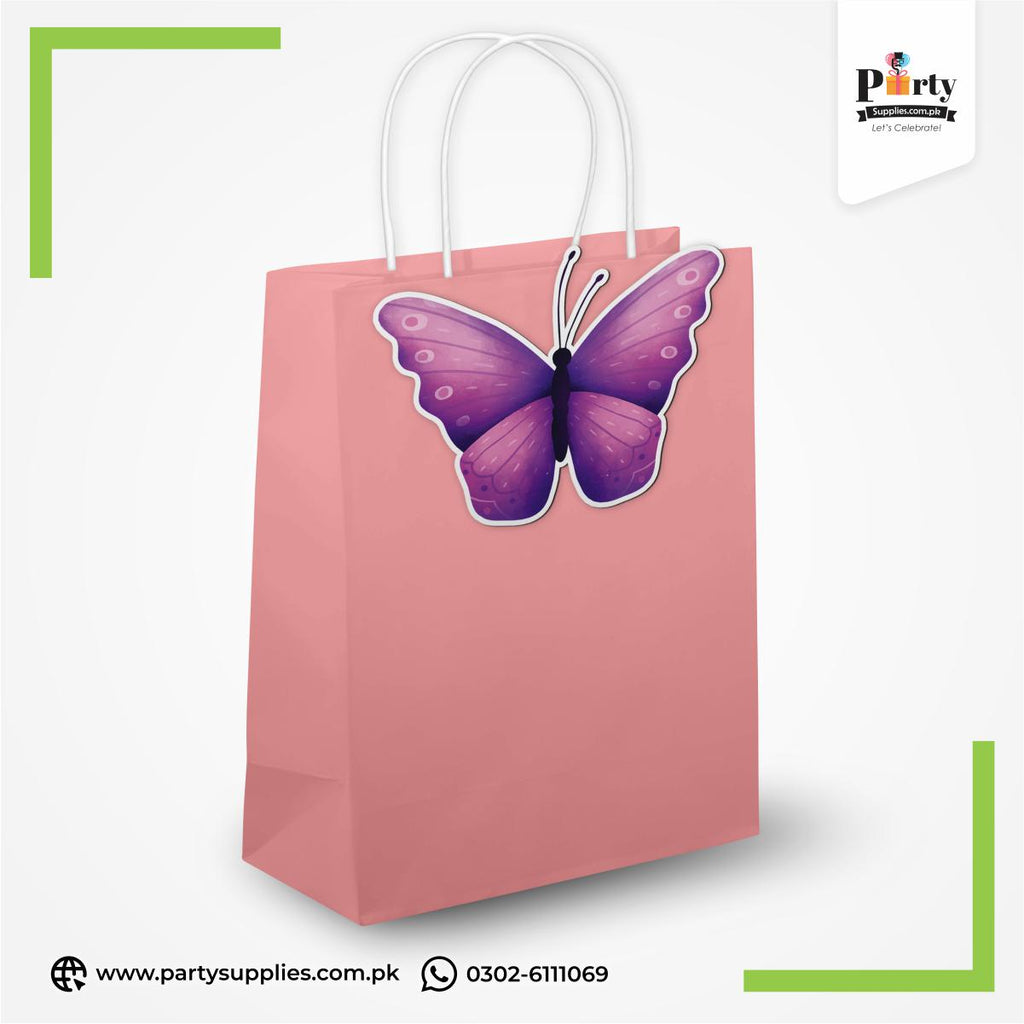Butterfly Theme Goody Bags | Birthday Party Favor Bags