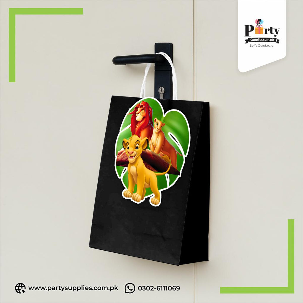 Lion King Theme Goody Bags | Birthday Party Favor Bags 6 pcs Pack