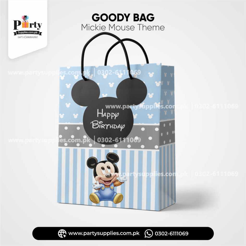 Mickey Mouse Theme Favor / Goody Bags for Birthday Decorations