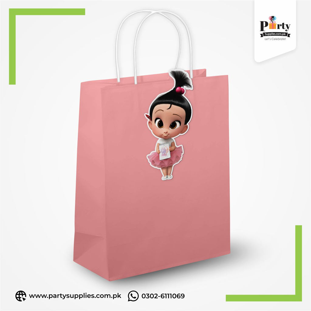 Boss Baby Stacy Theme Goody Bags | Birthday Party Favor Bags