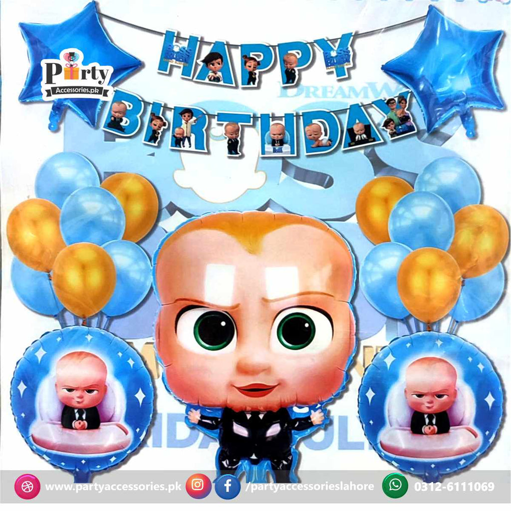 BOSS BABY THEME BIRTHDAY PARTY BACKDROP