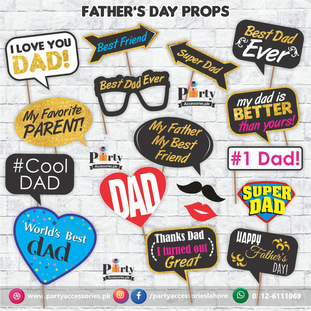 Props set for Father's day decorations theme party | Celebration