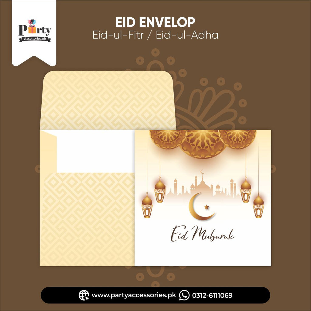 Eidi Envelopes Modern Style Money Envelopes for Eidi Distribution | Pack of 12 pcs