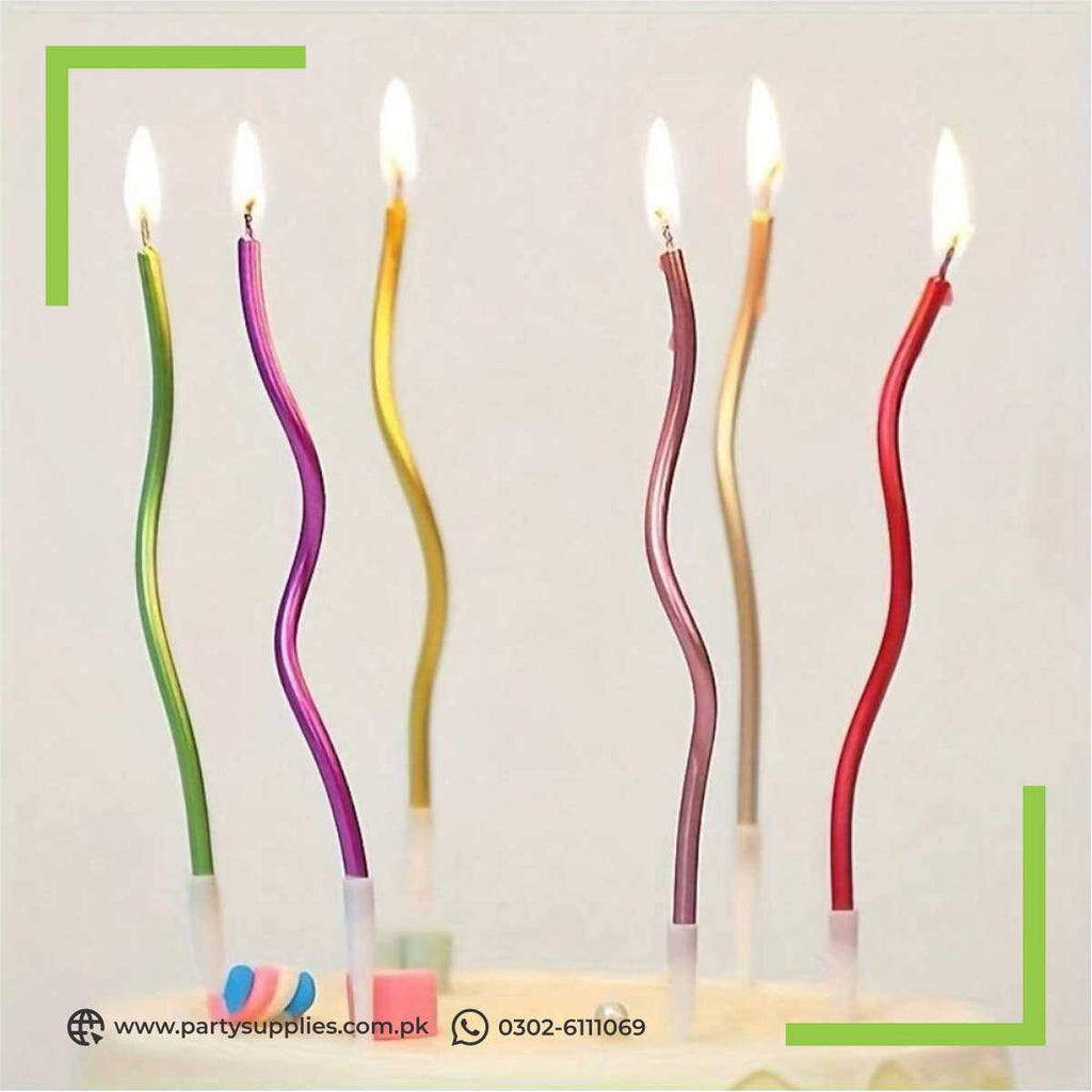 spiral candles for cake 