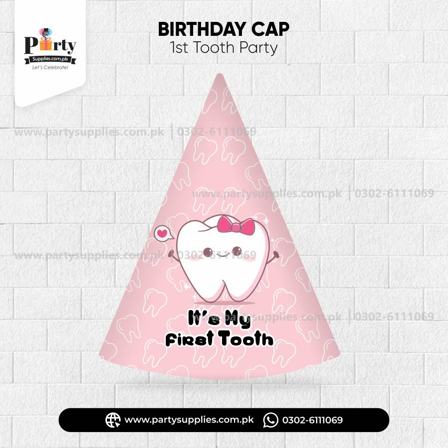 First Tooth Party Celebration | Cone Cap for your Baby Boy or Girl