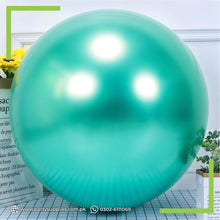 Sea Green Color 25-Inch Jumbo Chrome Balloons