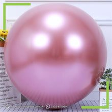 Pink Color 25-Inch Jumbo Chrome Balloons