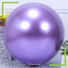 Purple Color 25-Inch Jumbo Chrome Balloons