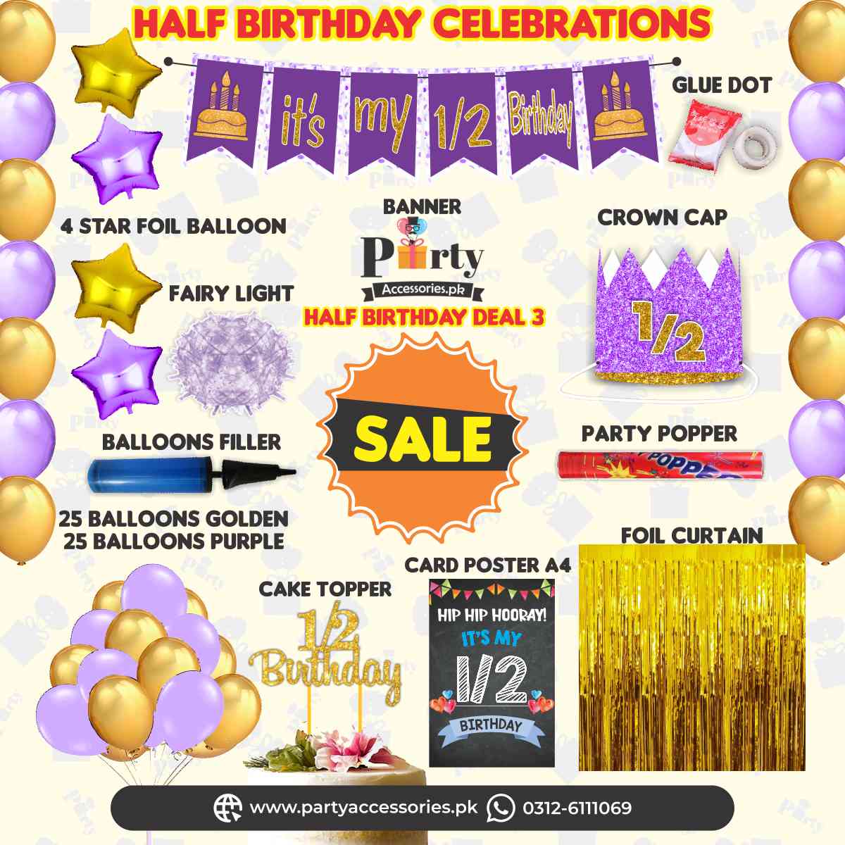 Half Birthday Package deal 3