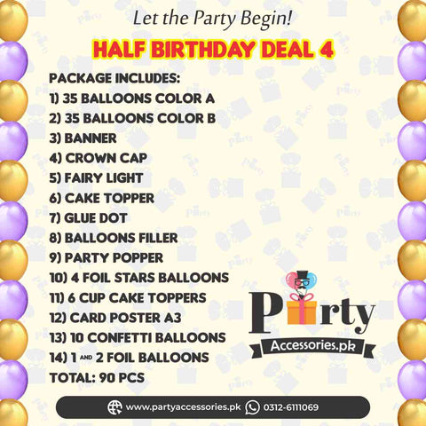 Half Birthday Package deal 4 Premium