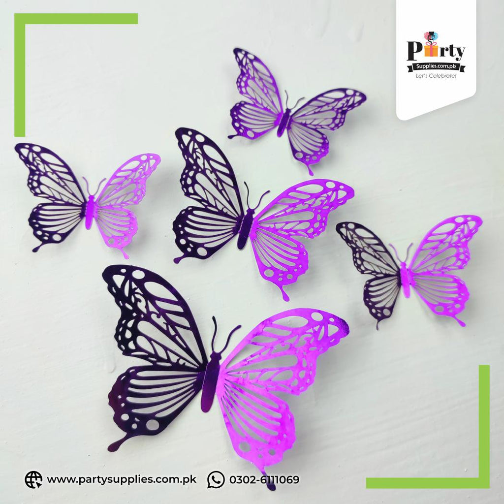 3D Butterfly Cutouts for Balloons Decoration 