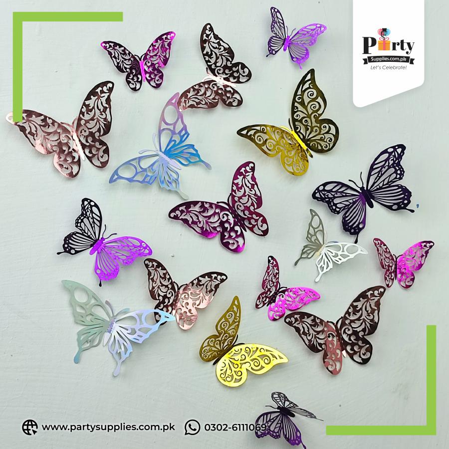 3D Butterfly Cutouts - Elegant Decorations for Parties and Home Décor