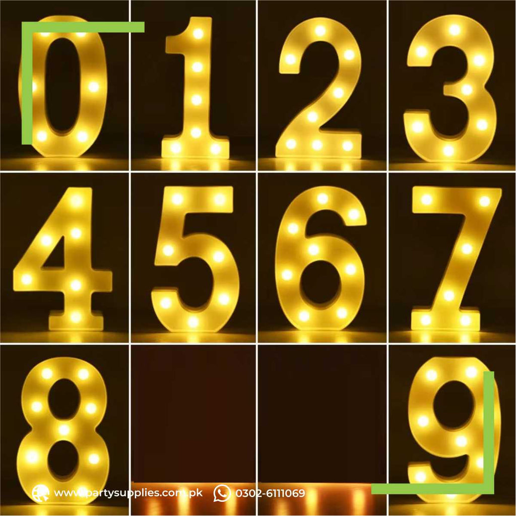 Led Numberd Letters 8-Inch LED Numbers & Letters: 0-9 & A-Z Available | Battery Included ...