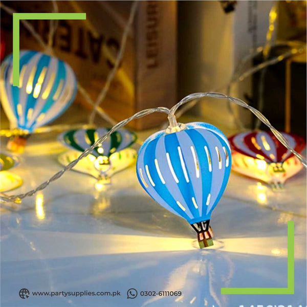 hot air balloons theme fairy lights