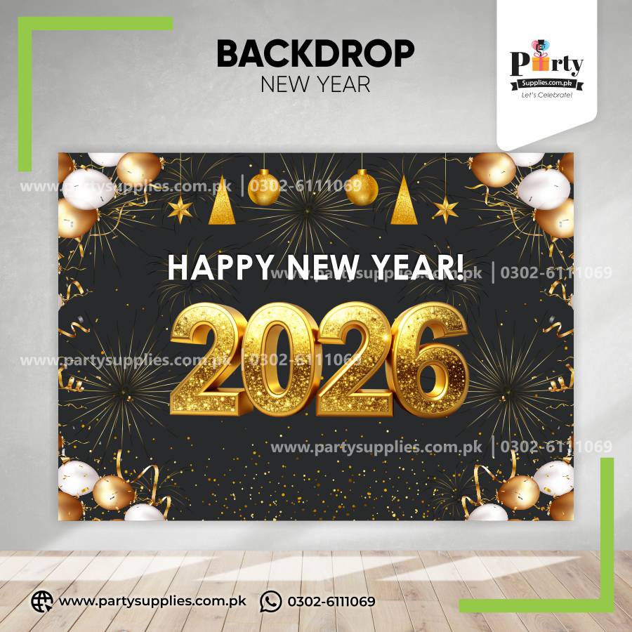 Happy New Year 2026 Wall Decoration