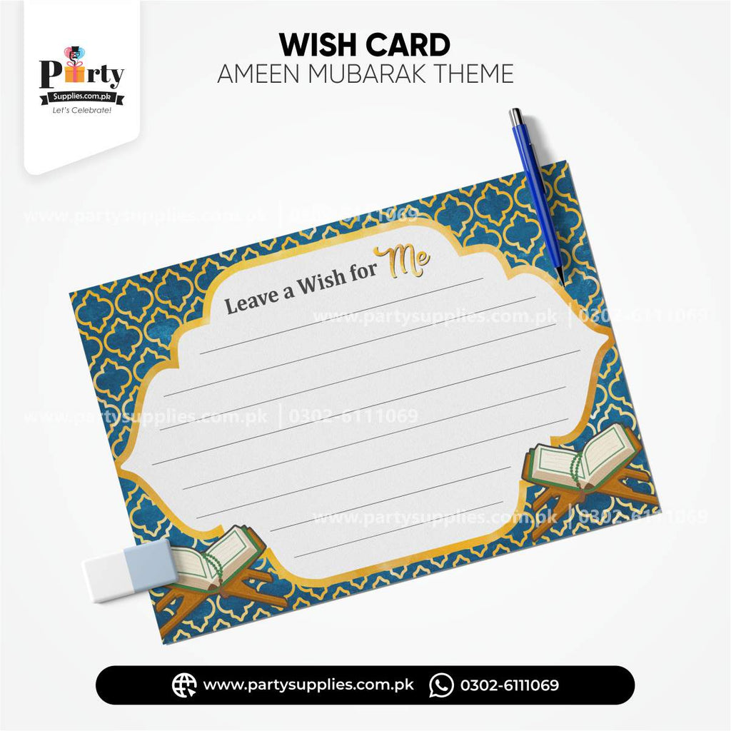 Ameen Mubarak Wish Cards for Best Wishes