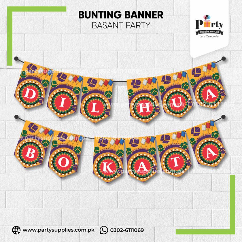 Basant Festival Wall Bunting Banner