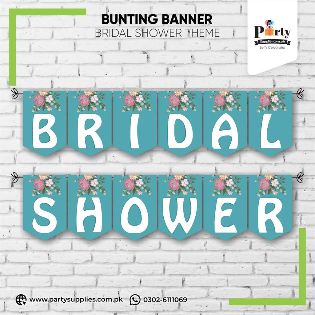 Bridal Shower Party Wall Decoration Bunting Banner