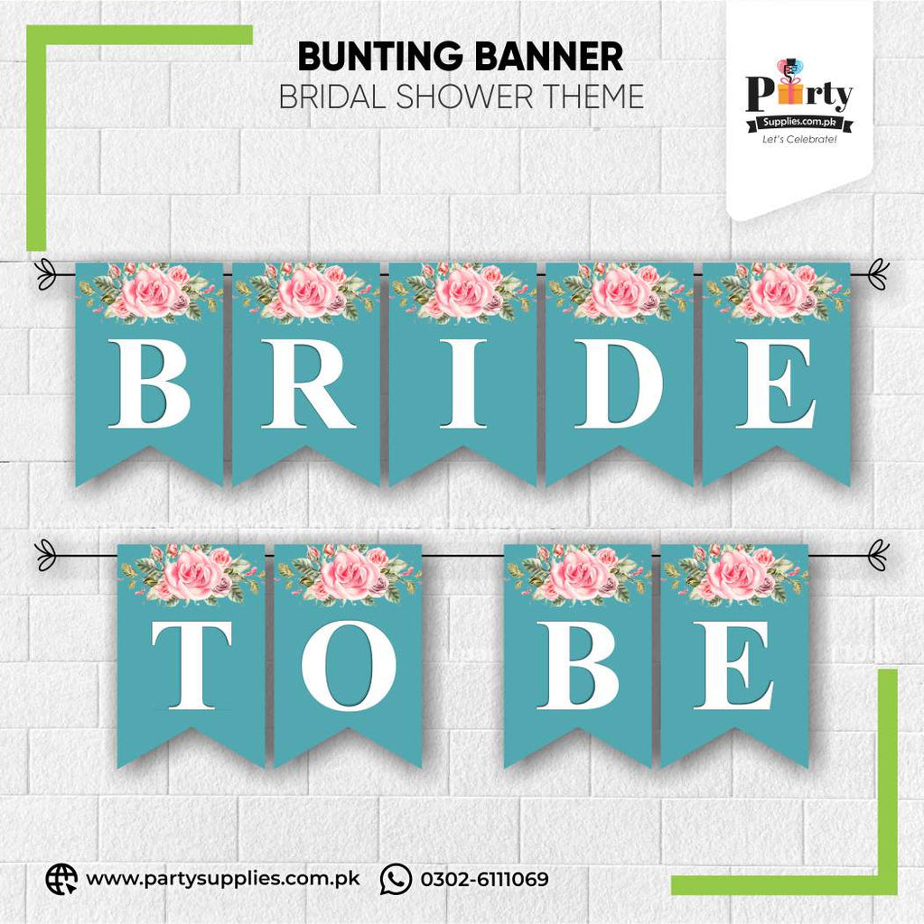 Bride To Be Bunting Banner – Bridal Shower Wall Decoration