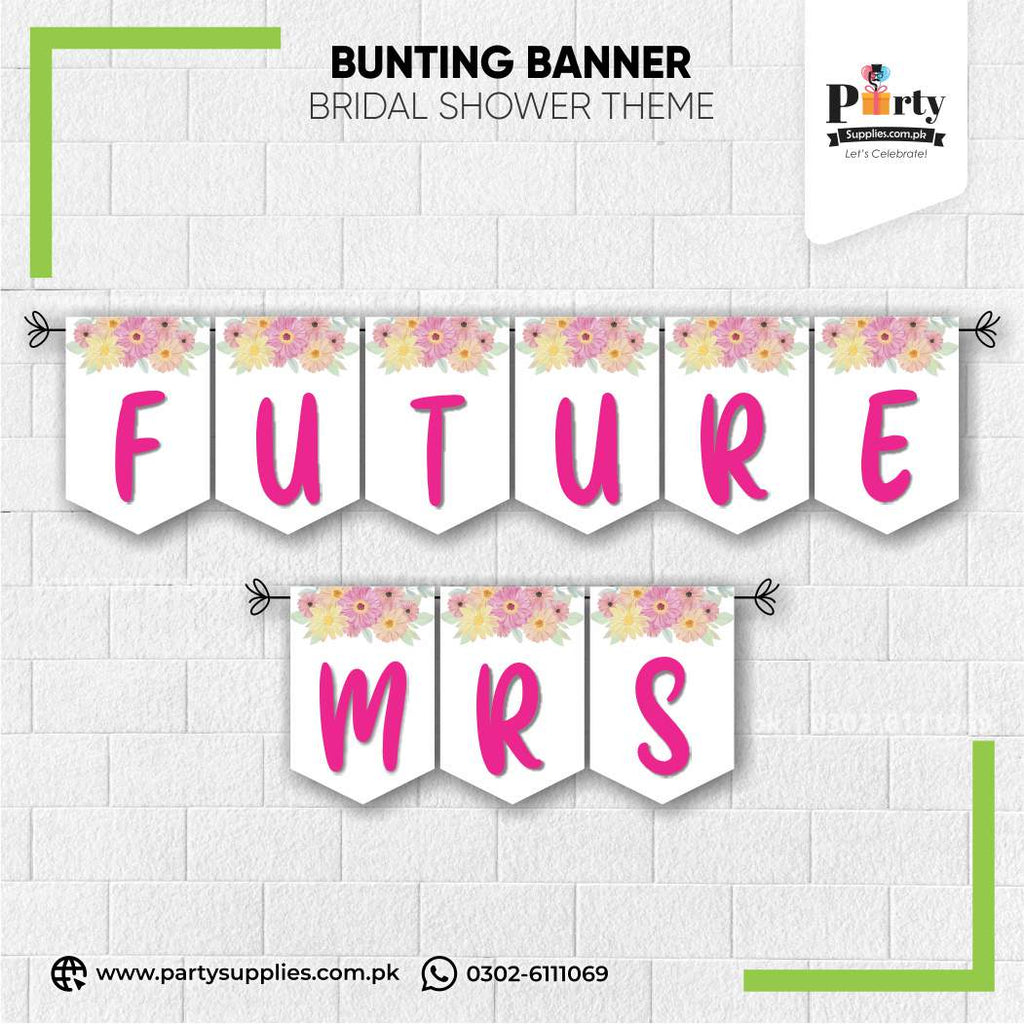 Future Mrs Bunting Banner Wall Decoration