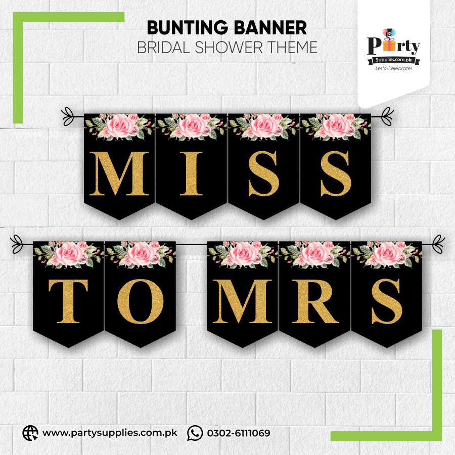 Miss to Mrs Bunting Banner