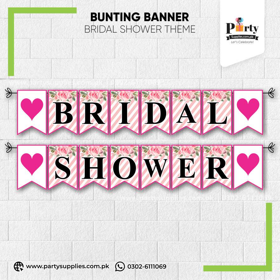 Bridal Shower Beautiful Wall Decoration Banner