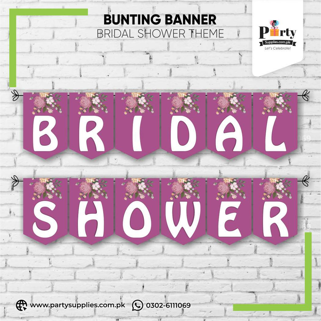 Wall Bunting Banner Decoration for Bridal Shower Party