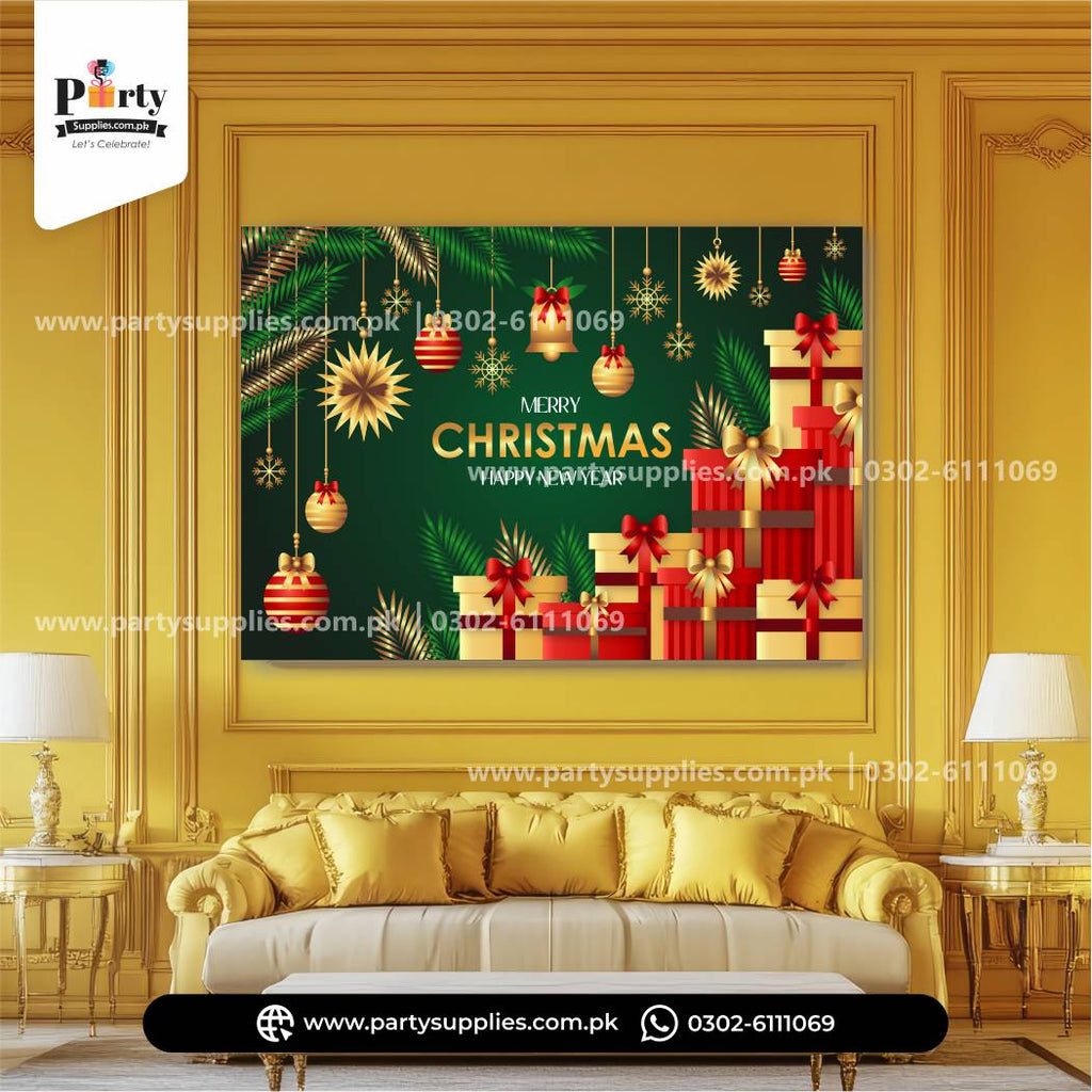 Christmas Party Celebration Wall Backdrop – Festive Decoration