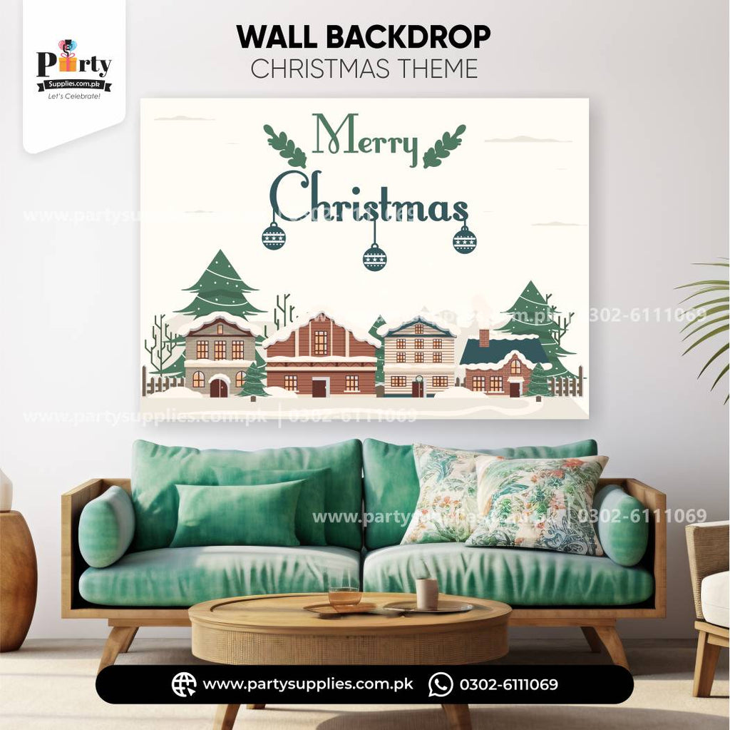Christmas Party Celebration Wall Backdrop – Festive Decoration