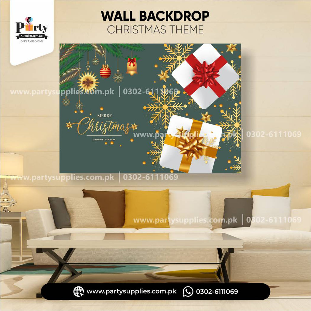 Christmas Party Celebration Wall Backdrop – Festive Decoration