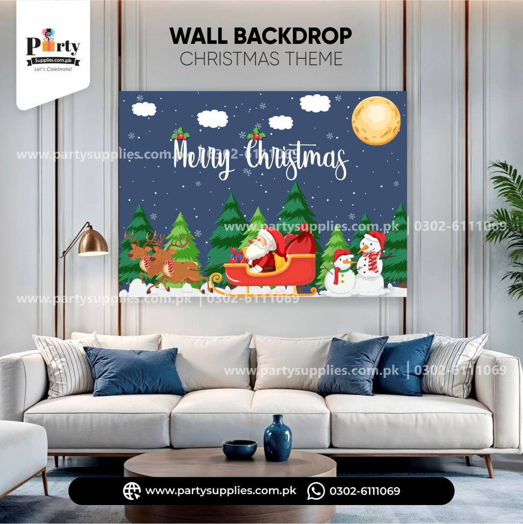 Christmas Party Celebration Wall Backdrop – Festive Decoration