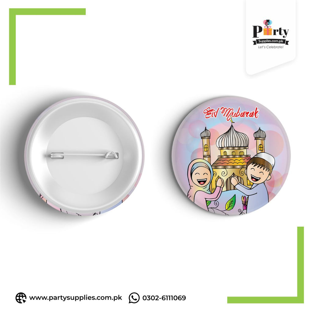 Eid Mubarak Button Badge for Eid Celebration