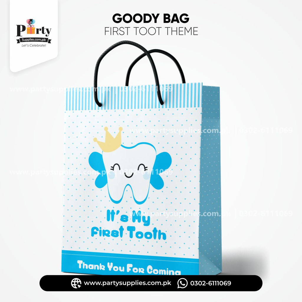 First tooth theme favor goody bags for decoration 