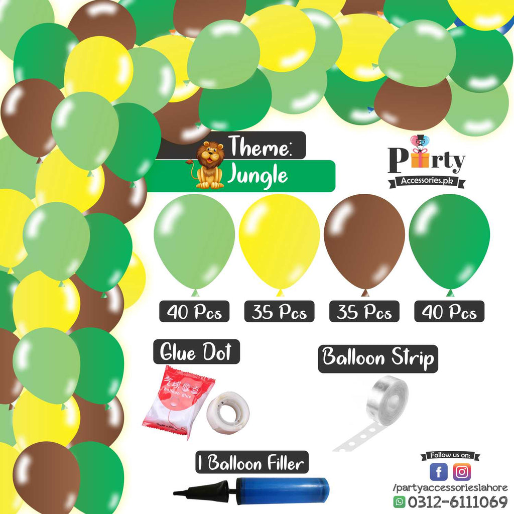 Jungle Theme Balloon Arch Set Garland