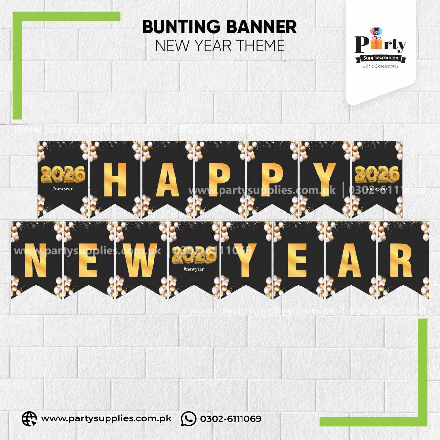 2026 Happy New Year Banner