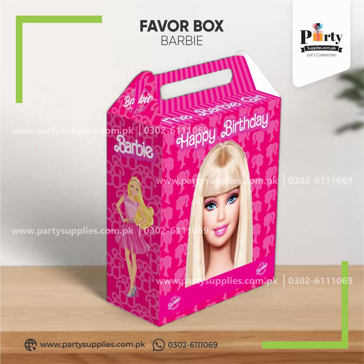 Barbie Theme Favor / Goody Boxes for Birthday Decoration