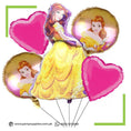 Disney Princess Belle Birthday Party Celebration Foil Balloons Set