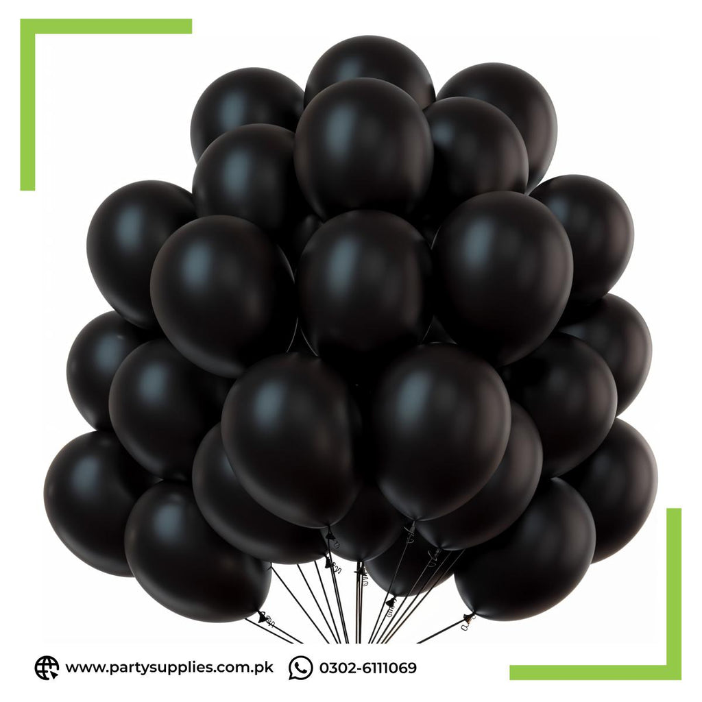 Plain Black Color latex rubber balloons