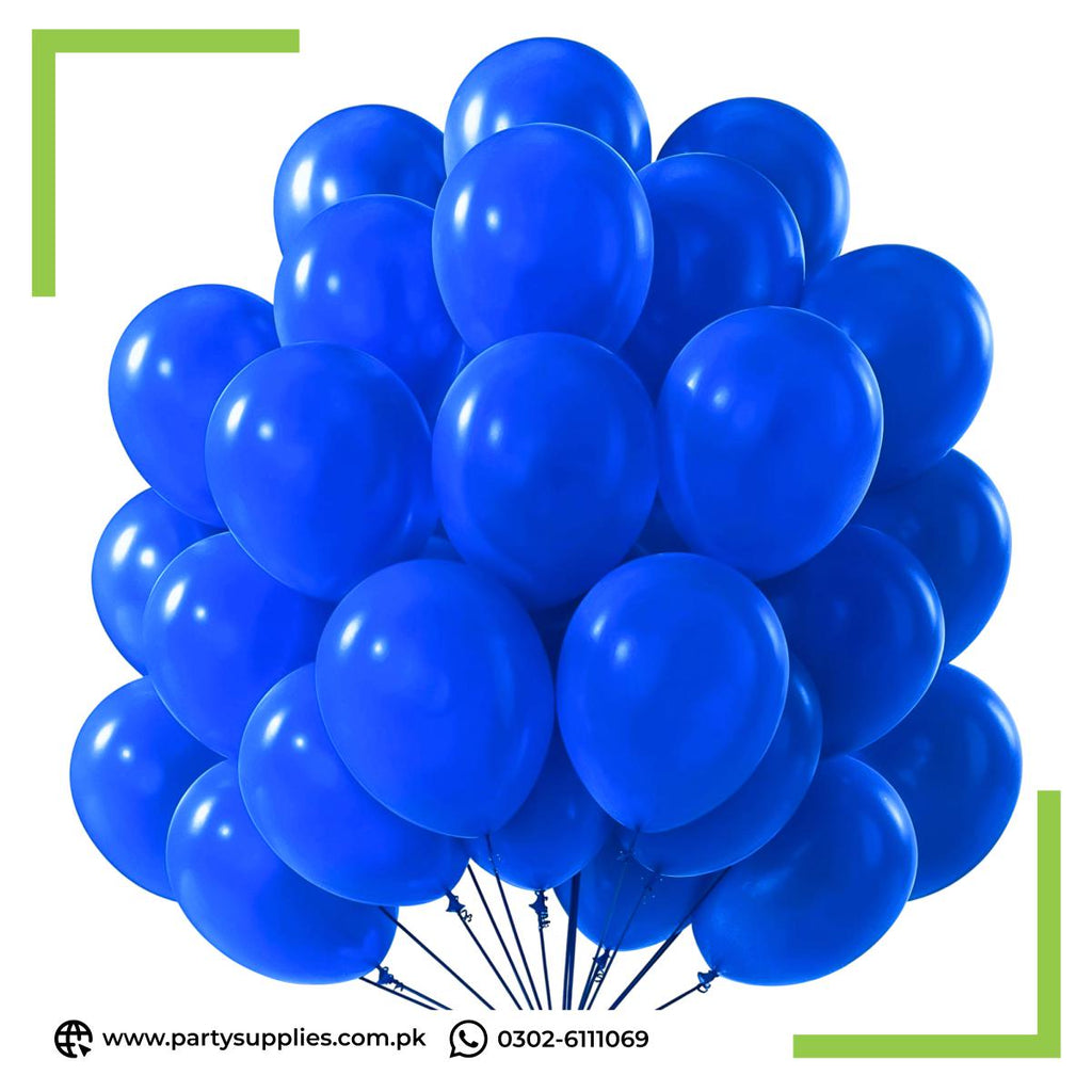 Dark blue color latex balloons for birthday decoration