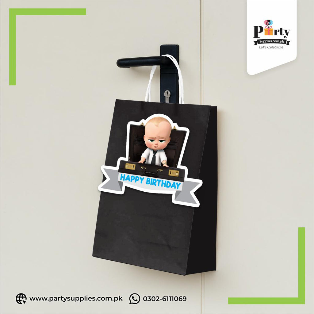 Boss Baby Theme Goody Bags | Birthday Party Favor Bags 