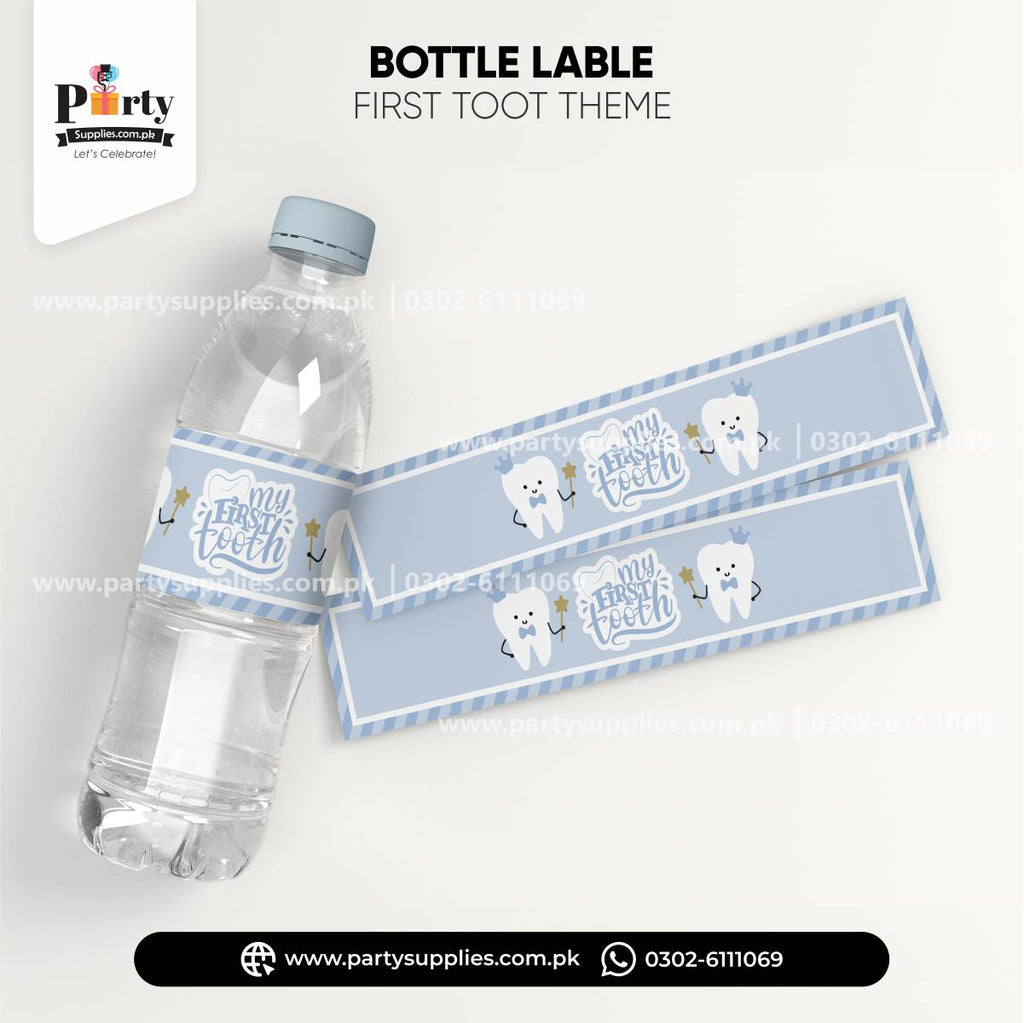 first tooth bottle labels