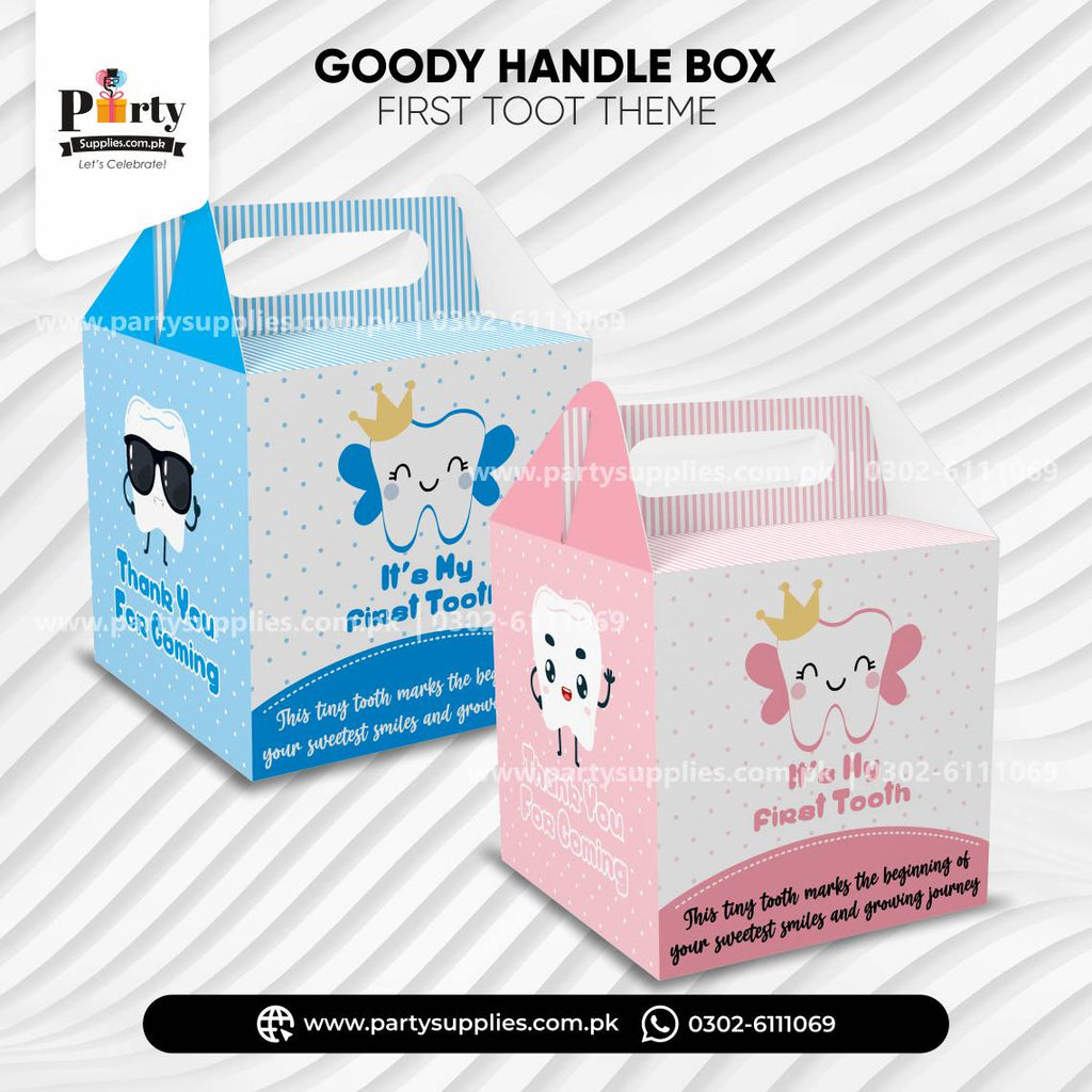 First tooth party Favor / Goody Boxes for Decoration 