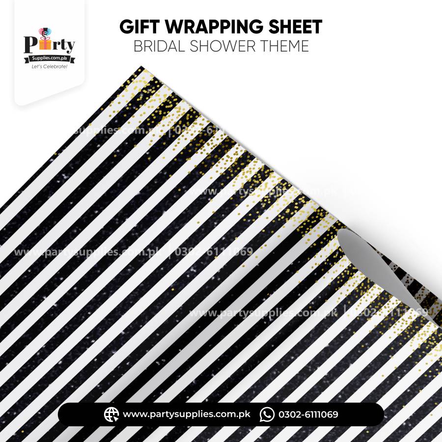 Bridal Shower Gift Wrapping Sheets – Elegant Party Gift Decoration Paper