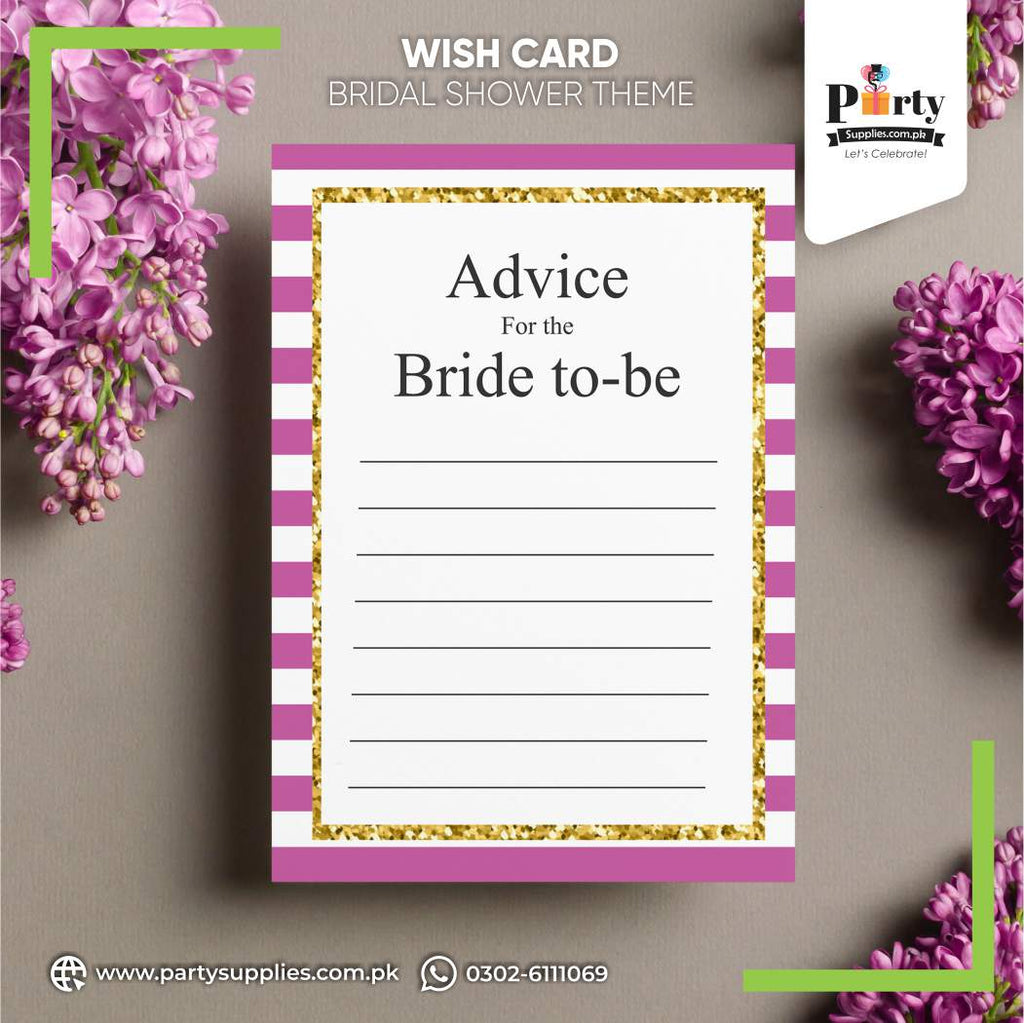 Bridal Shower Quiz Cards – Fun Party Game Cards (Pack of 6)