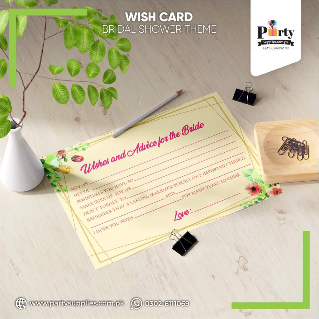 Bridal Shower Party Theme Which Cards