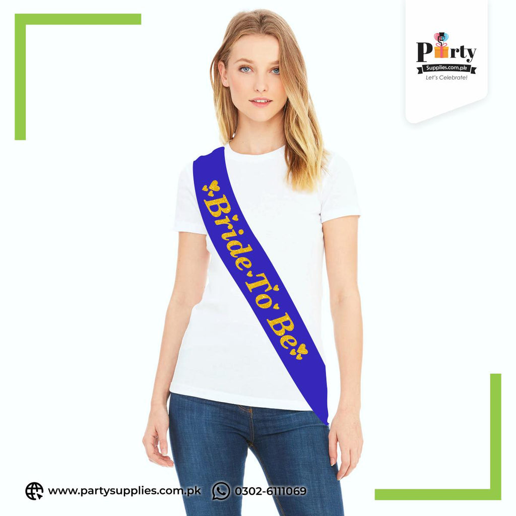 Bride To Be Sash – Elegant Bridal Shower Celebration Accessory