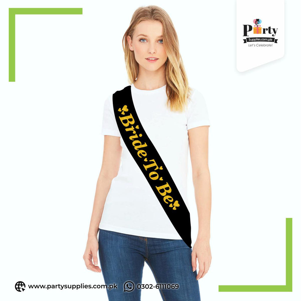 Bride To Be Sash – Elegant Bridal Shower Celebration Accessory