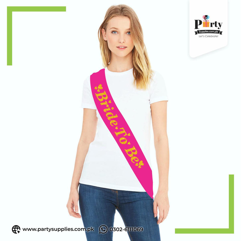 Bride To Be Sash – Elegant Bridal Shower Celebration Accessory